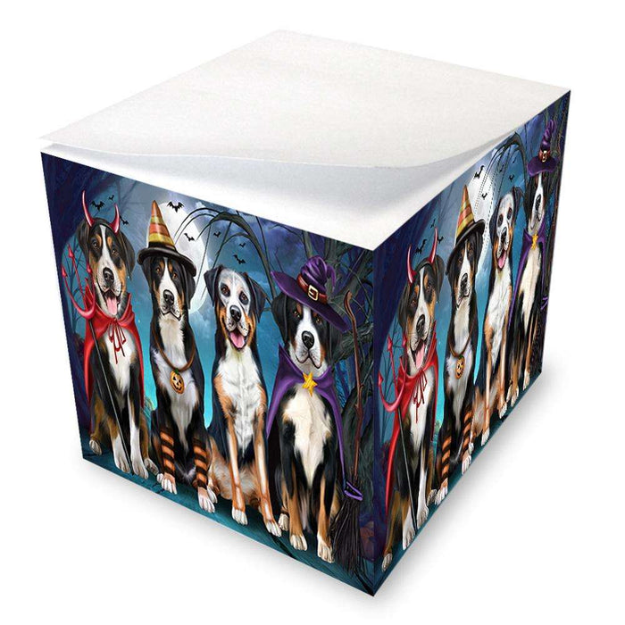 Happy Halloween Trick or Treat Greater Swiss Mountain Dog Note Cube NOC52583
