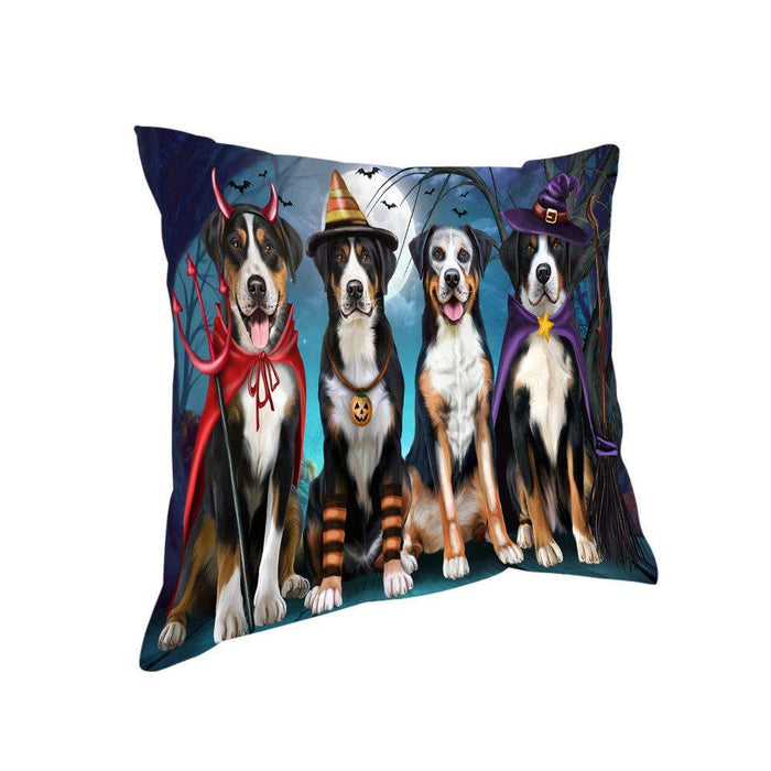 Happy Halloween Trick or Treat Greater Swiss Mountain Dog Pillow PIL66488