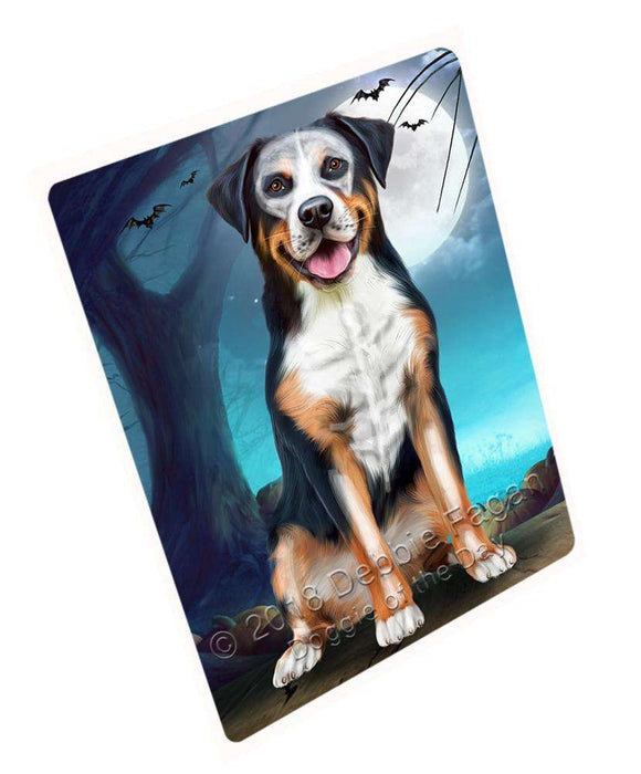 Happy Halloween Trick or Treat Greater Swiss Mountain Dog Skeleton Large Refrigerator / Dishwasher Magnet RMAG75456