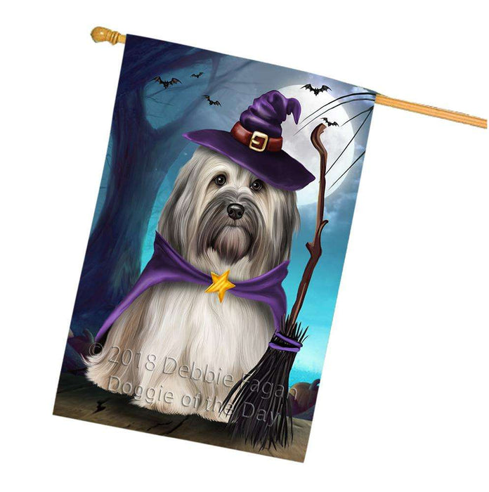 Happy Halloween Trick or Treat Havanese Dog House Flag FLG54829