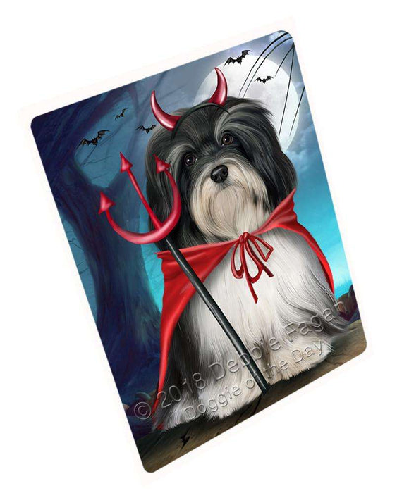 Happy Halloween Trick or Treat Havanese Dog Large Refrigerator / Dishwasher Magnet RMAG88650