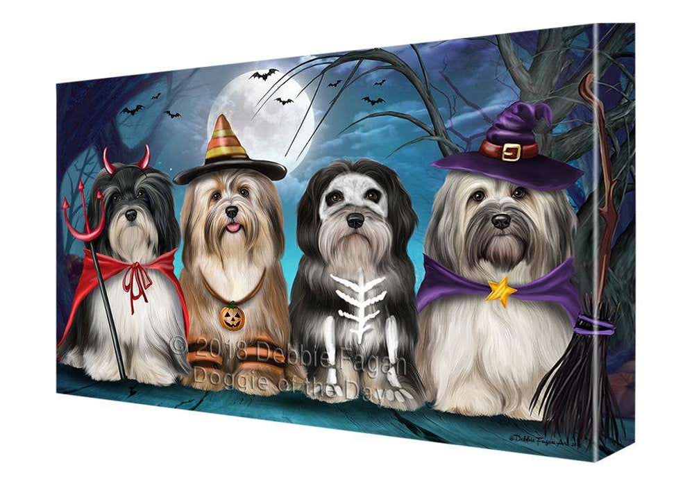 Happy Halloween Trick or Treat Havaneses Dog Canvas Print Wall Art Décor CVS109313