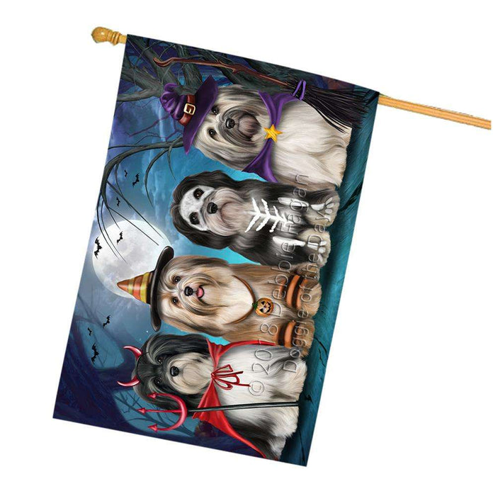 Happy Halloween Trick or Treat Havaneses Dog House Flag FLG54805