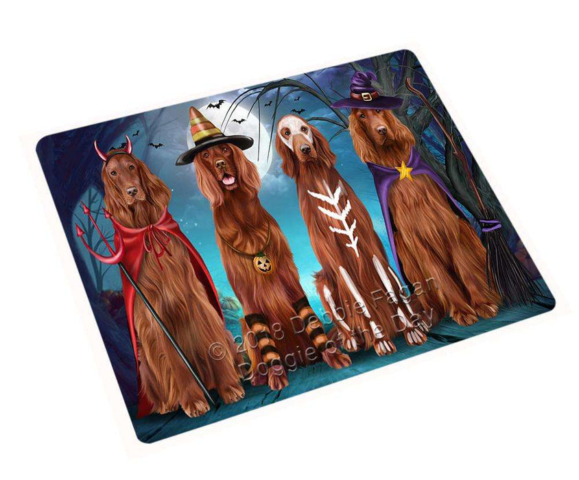 Happy Halloween Trick or Treat Irish Setter Dog Large Refrigerator / Dishwasher Magnet RMAG75690