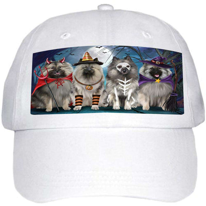 Happy Halloween Trick or Treat Keeshond Dog Ball Hat Cap HAT61488