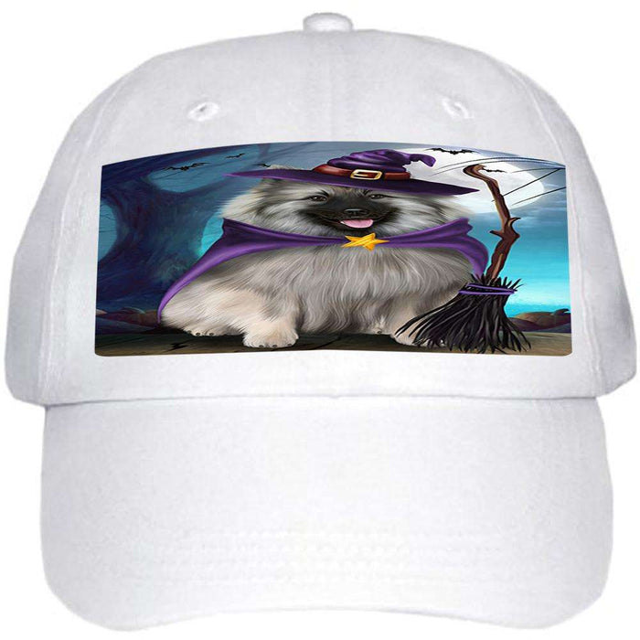 Happy Halloween Trick or Treat Keeshond Dog Witch Ball Hat Cap HAT61431