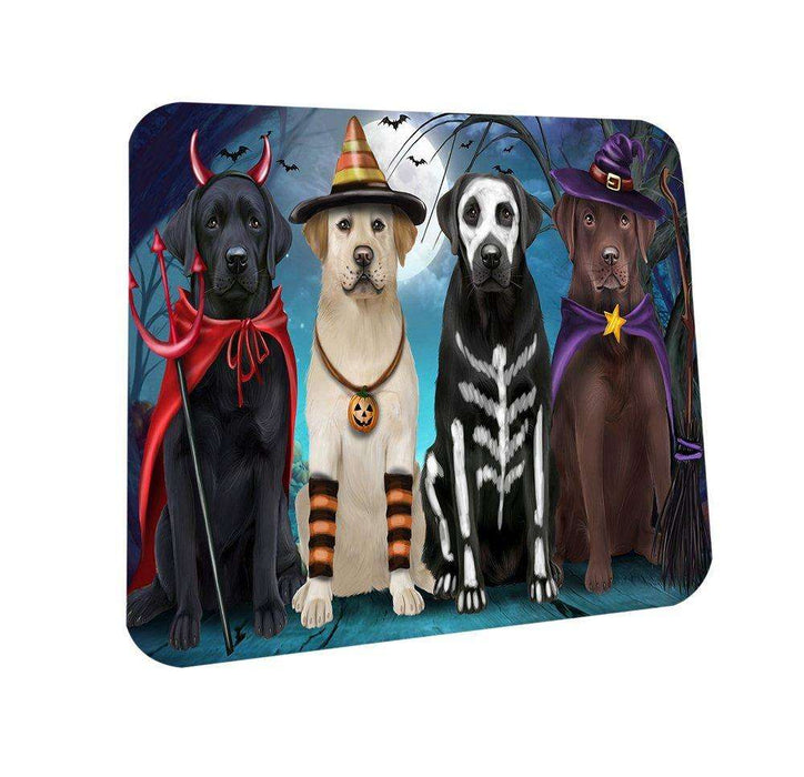 Happy Halloween Trick or Treat Labrador Retriever Coasters Set of 4