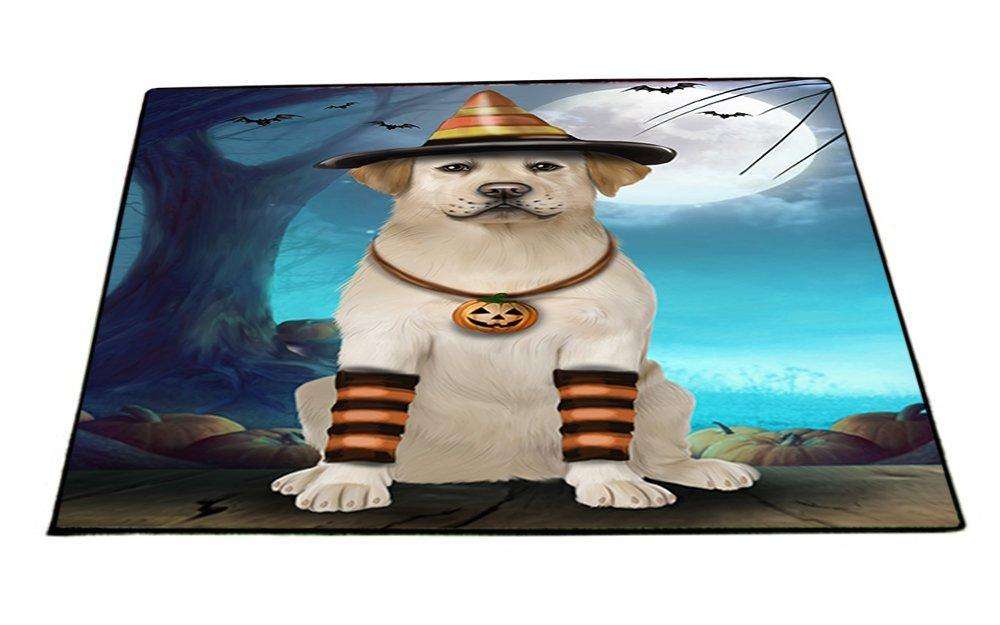 Happy Halloween Trick or Treat Labrador Retriever Dog Candy Corn Indoor/Outdoor Floormat