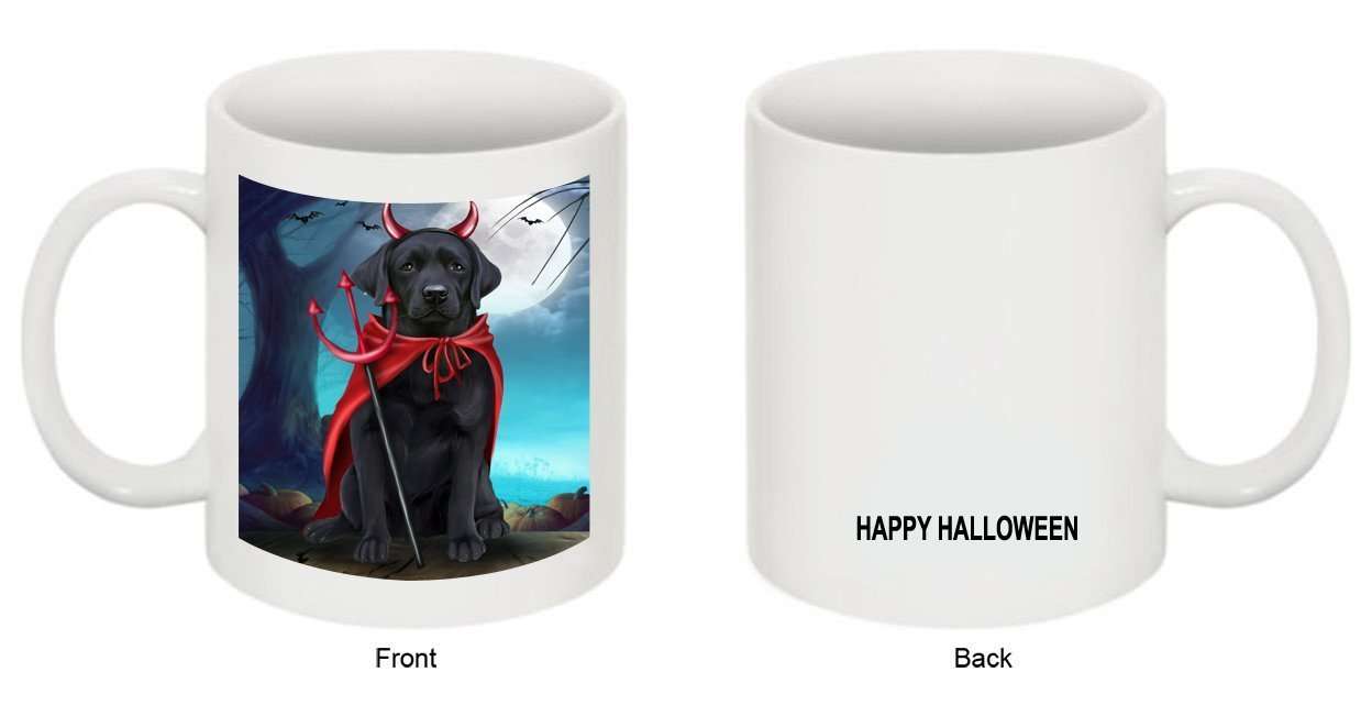 Happy Halloween Trick or Treat Labrador Retriever Dog Devil Mug