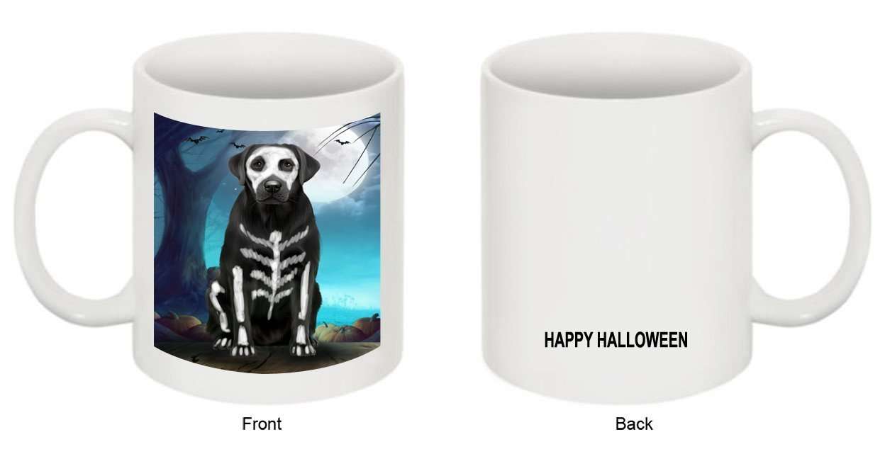 Happy Halloween Trick or Treat Labrador Retriever Dog Skeleton Mug