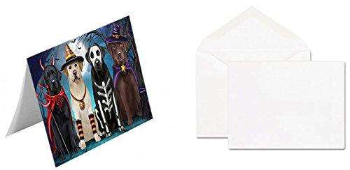 Happy Halloween Trick or Treat Labrador Retriever Handmade Artwork Assorted Pets Greeting Cards and Note Cards with Envelopes for All Occasions and Holiday Seasons