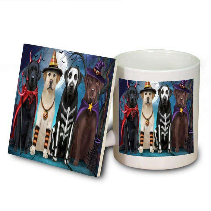 Happy Halloween Trick or Treat Labrador Retriever Mug and Coaster Set