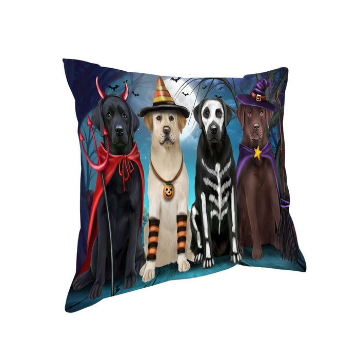 Happy Halloween Trick or Treat Labrador Retriever Throw Pillow