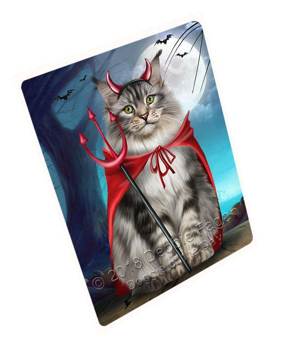 Happy Halloween Trick or Treat Maine Coon Cat Cutting Board C68340