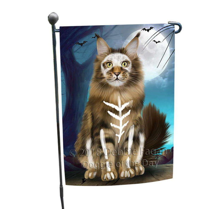 Happy Halloween Trick or Treat Maine Coon Cat Garden Flag GFLG54696