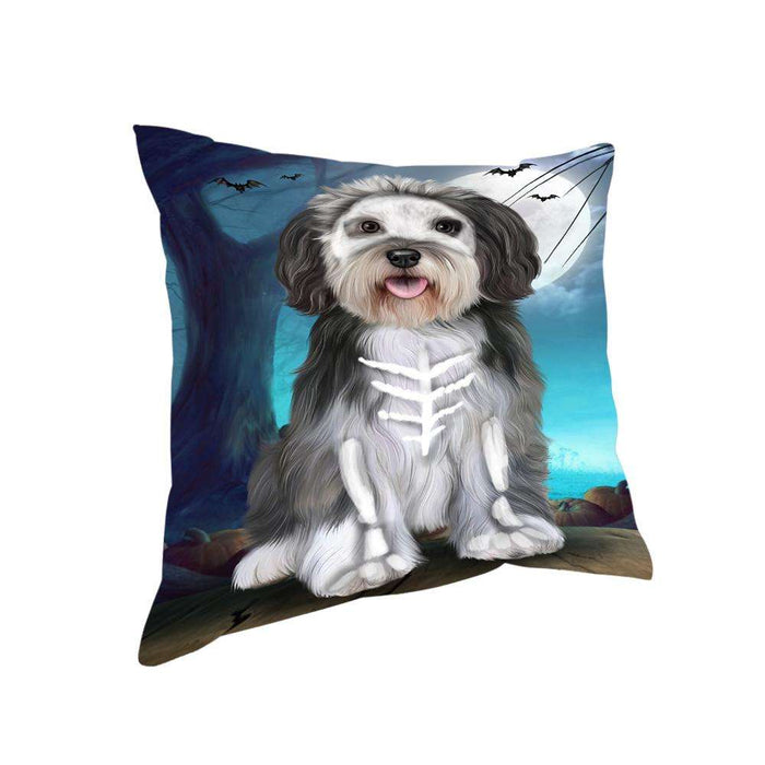 Happy Halloween Trick or Treat Malti Tzu Dog Pillow PIL75176