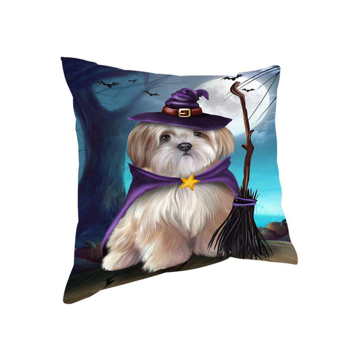 Happy Halloween Trick or Treat Malti Tzu Dog Pillow PIL75180