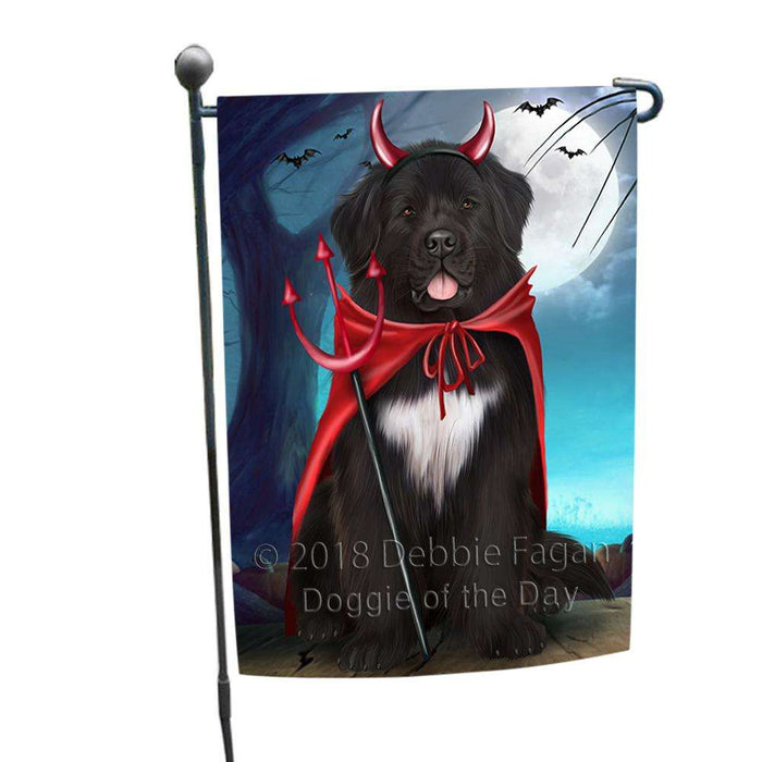 Happy Halloween Trick or Treat Newfoundland Dog Garden Flag GFLG54702