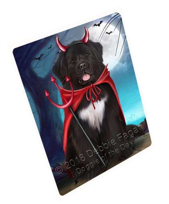 Happy Halloween Trick or Treat Newfoundland Dog Large Refrigerator / Dishwasher Magnet RMAG88722