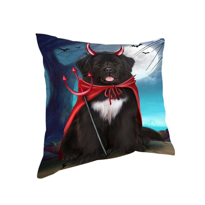 Happy Halloween Trick or Treat Newfoundland Dog Pillow PIL75184