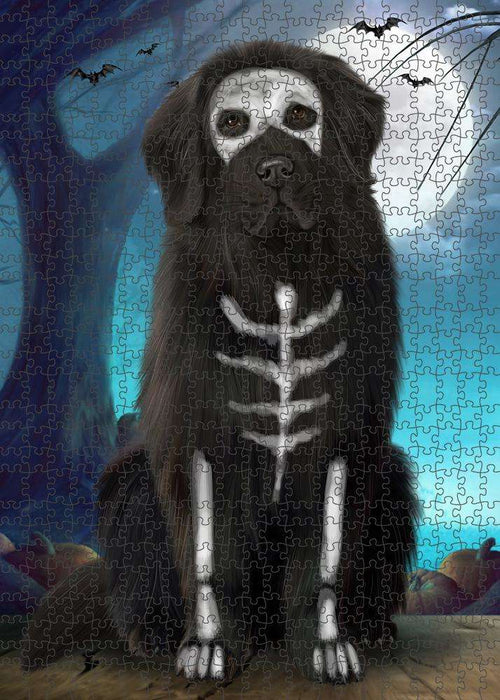 Happy Halloween Trick or Treat Newfoundland Dog Puzzle  PUZL85724