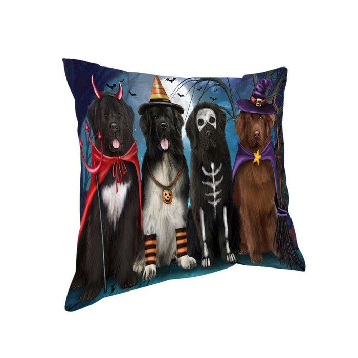Happy Halloween Trick or Treat Newfoundlands Dog Pillow PIL75064