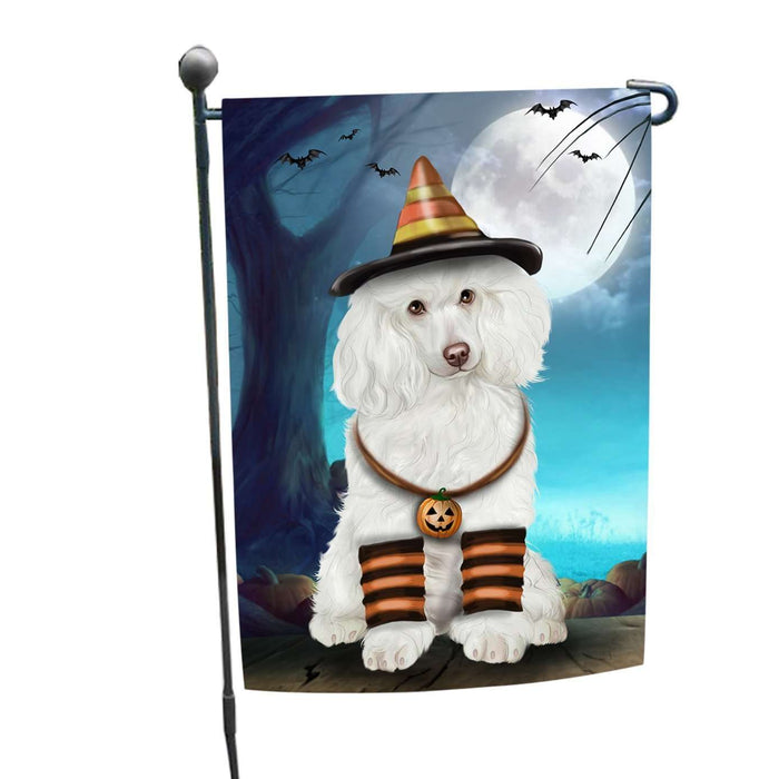 Happy Halloween Trick or Treat Poodle Corgi Dog Candy Corn Garden Flag