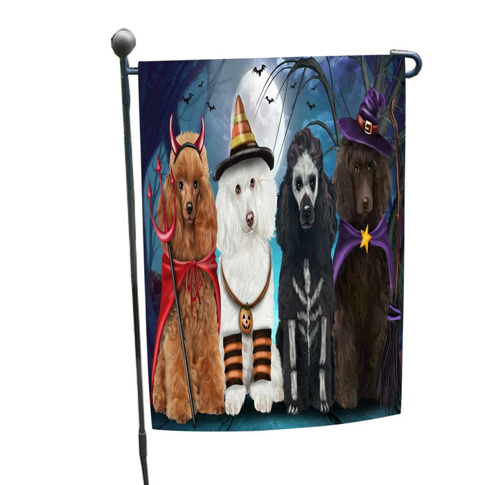 Happy Halloween Trick or Treat Poodle Dog Garden Flag