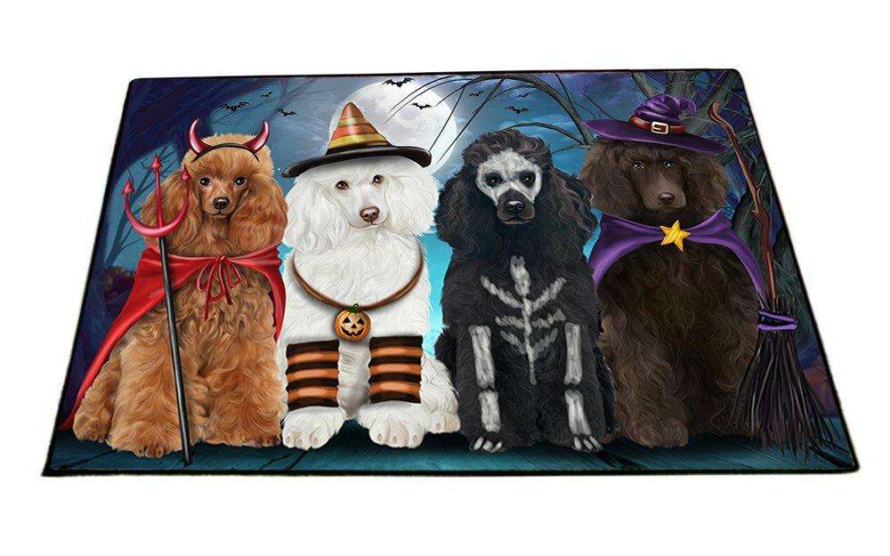 Happy Halloween Trick or Treat Poodle Dog Indoor/Outdoor Floormat