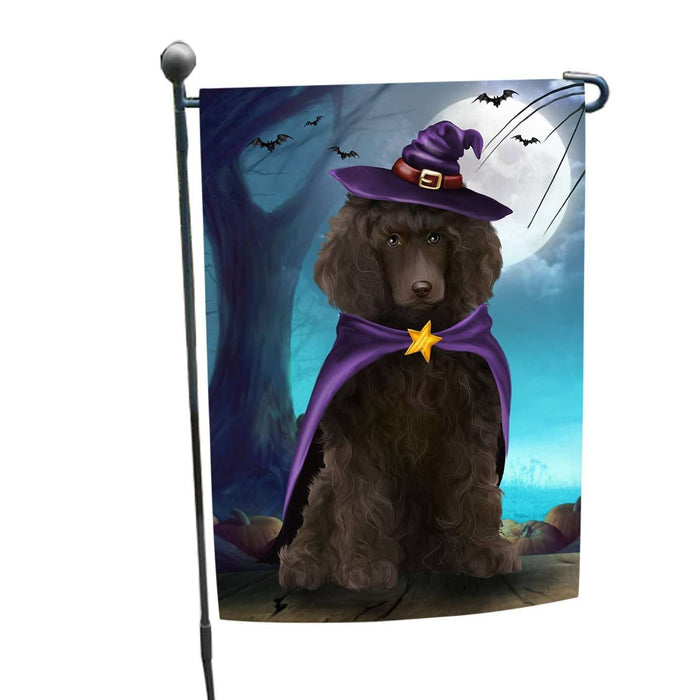 Happy Halloween Trick or Treat Poodle Dog Witch Garden Flag