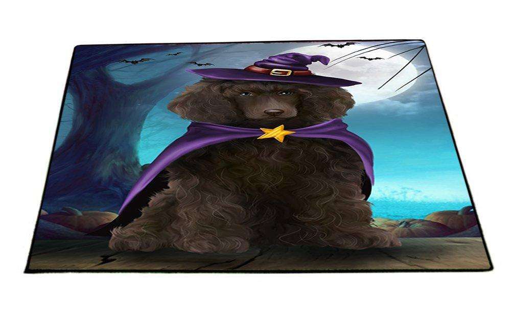 Happy Halloween Trick or Treat Poodle Dog Witch Indoor/Outdoor Floormat