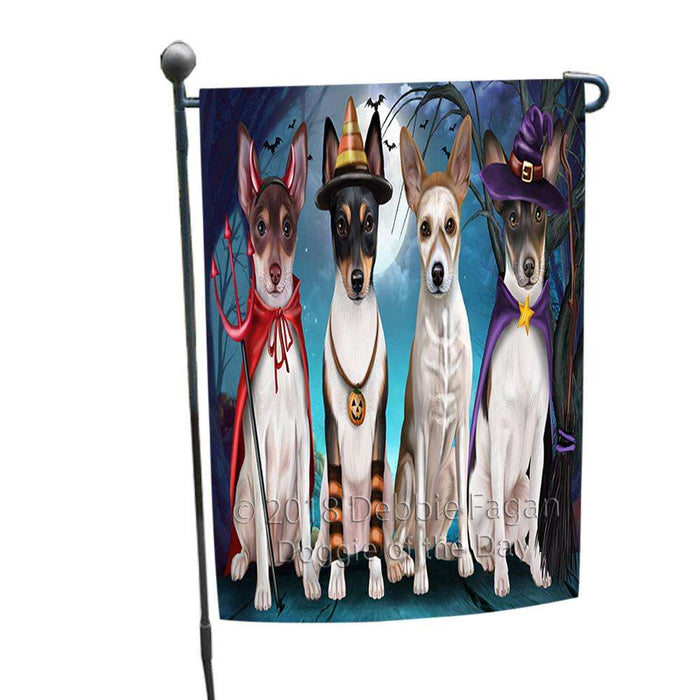 Happy Halloween Trick or Treat Rat Terrier Dog Garden Flag GFLG52532