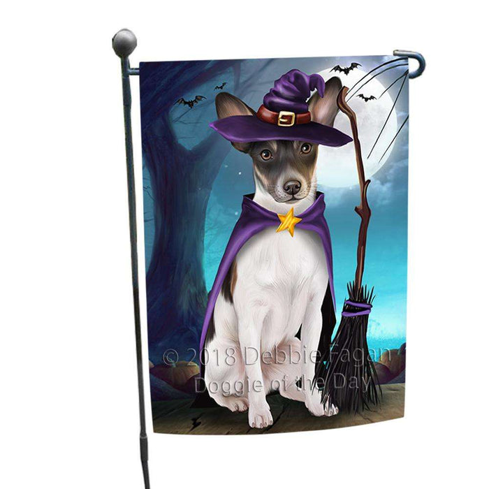 Happy Halloween Trick or Treat Rat Terrier Dog Witch Garden Flag GFLG52513