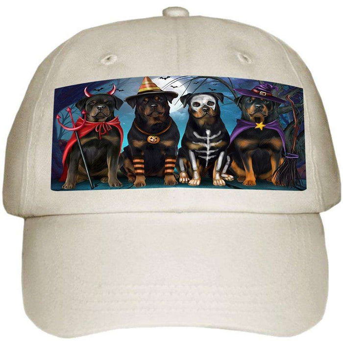Happy Halloween Trick or Treat Rottweiler Dog Ball Hat Cap