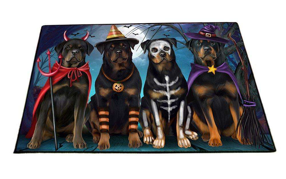 Happy Halloween Trick or Treat Rottweiler Dog Indoor/Outdoor Floormat