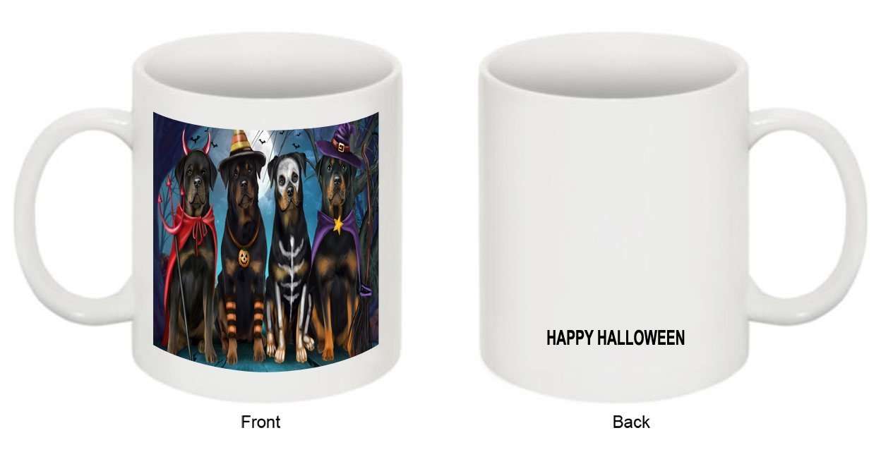 Happy Halloween Trick or Treat Rottweiler Dog Mug