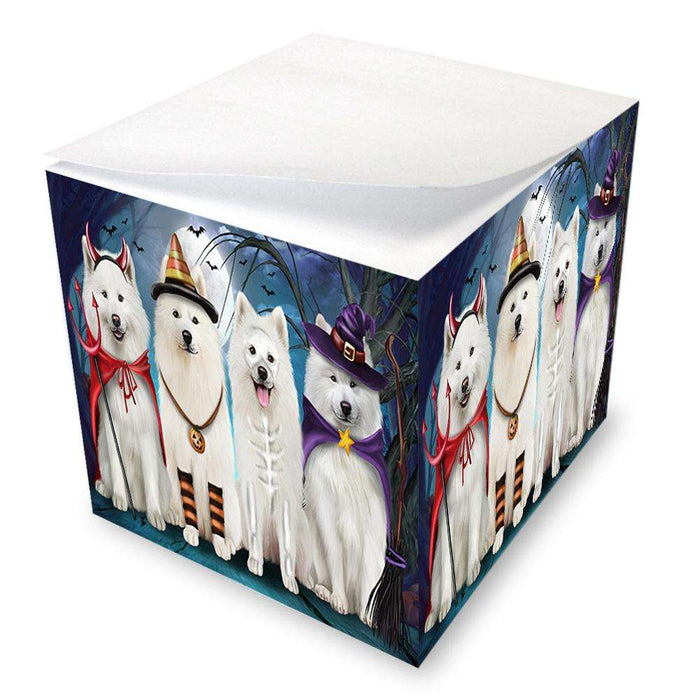 Happy Halloween Trick or Treat Samoyed Dog Note Cube NOC52588