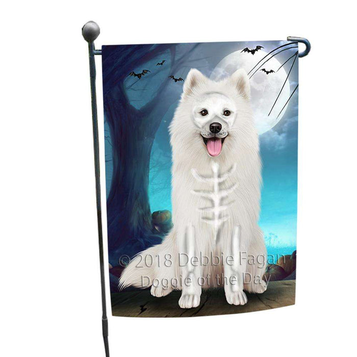 Happy Halloween Trick or Treat Samoyed Dog Skeleton Garden Flag GFLG52495