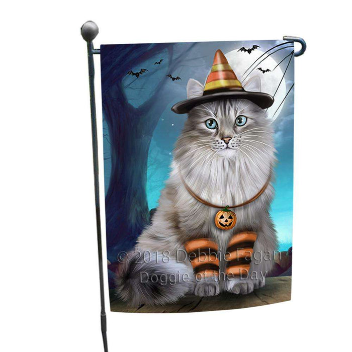 Happy Halloween Trick or Treat Siberian Cat Garden Flag GFLG54719