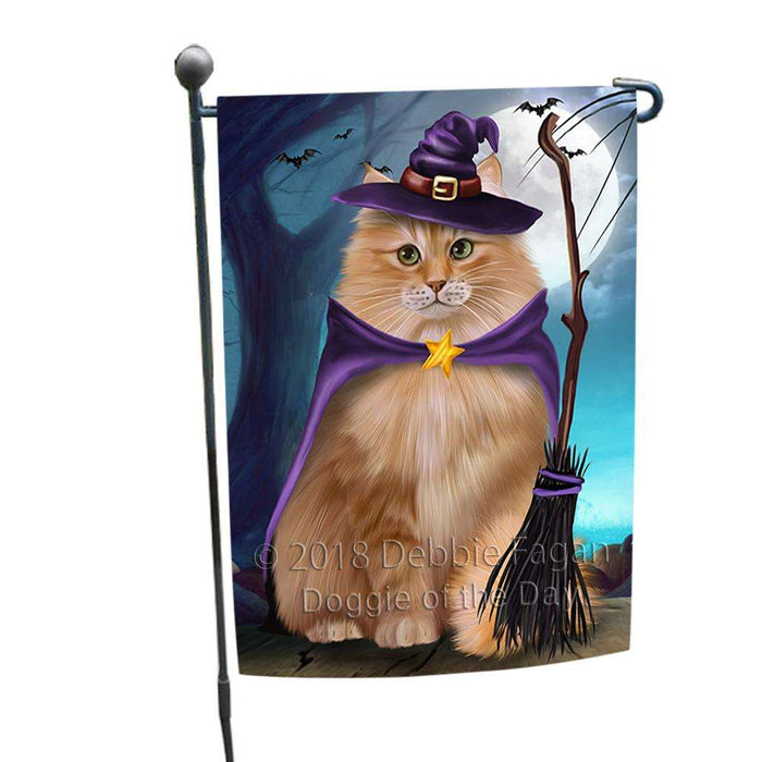 Happy Halloween Trick or Treat Siberian Cat Garden Flag GFLG54721