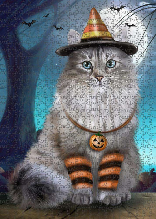 Happy Halloween Trick or Treat Siberian Cat Puzzle  PUZL85784