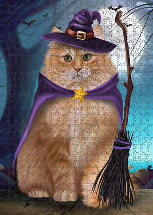 Happy Halloween Trick or Treat Siberian Cat Puzzle  PUZL85792