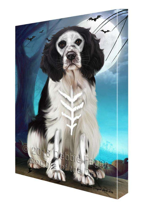 Happy Halloween Trick or Treat Springer Spaniel Dog Canvas Print Wall Art Décor CVS109808