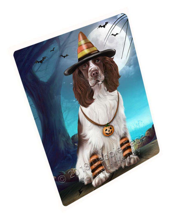 Happy Halloween Trick or Treat Springer Spaniel Dog Cutting Board C68427