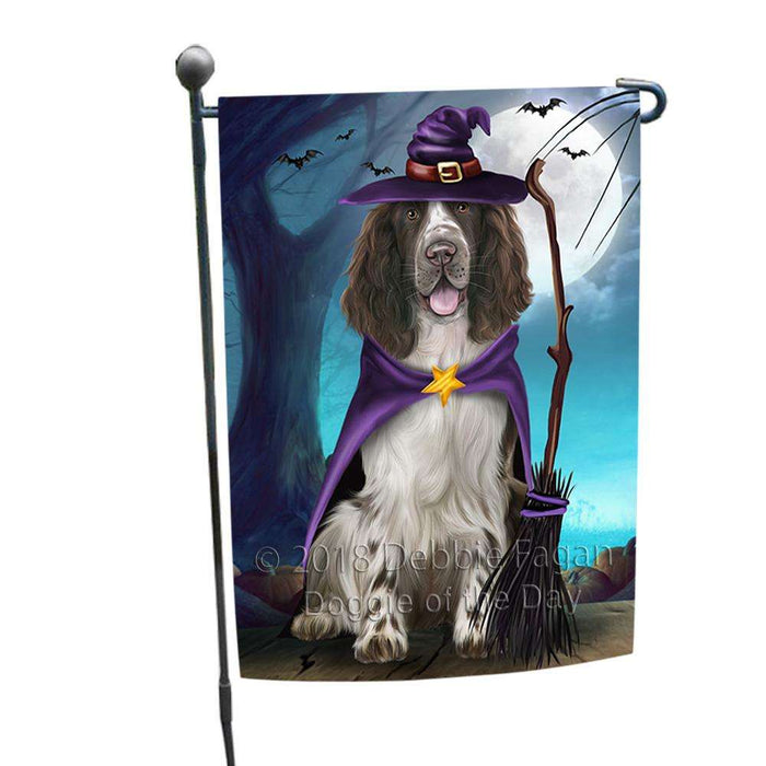 Happy Halloween Trick or Treat Springer Spaniel Dog Garden Flag GFLG54725
