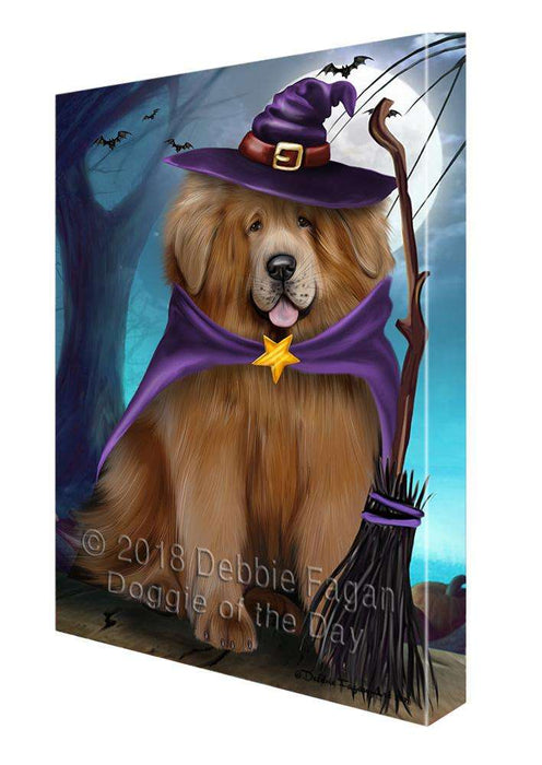 Happy Halloween Trick or Treat Tibetan Mastiff Dog Canvas Print Wall Art Décor CVS109853