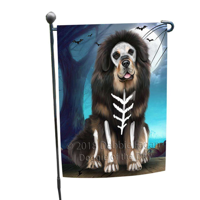 Happy Halloween Trick or Treat Tibetan Mastiff Dog Garden Flag GFLG54728