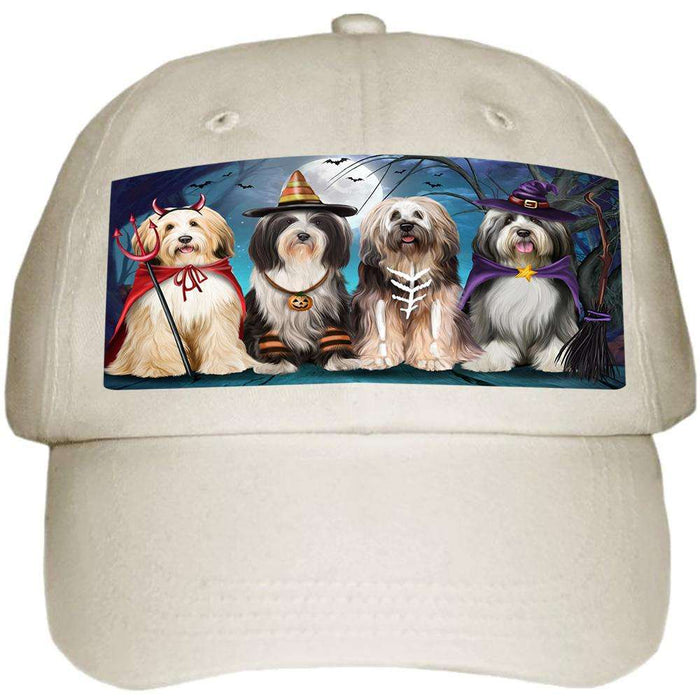 Happy Halloween Trick or Treat Tibetan Terrier Dog Ball Hat Cap HAT61500