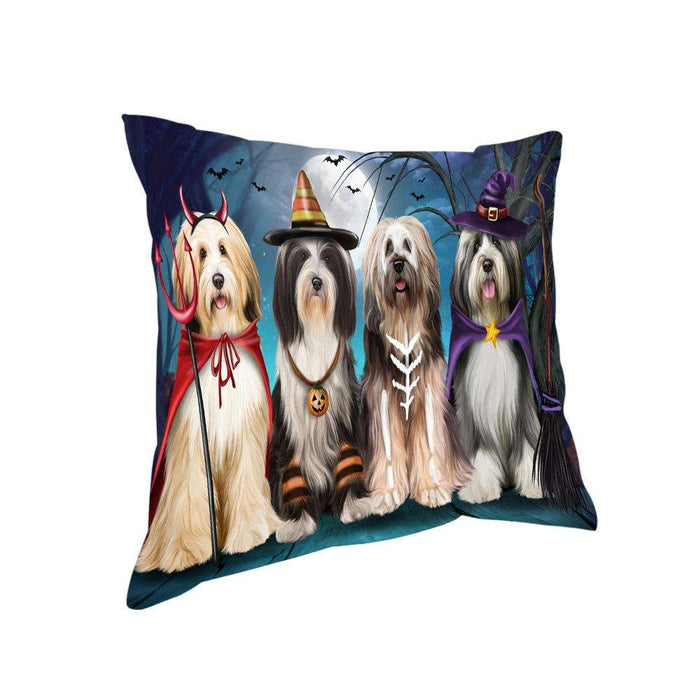 Happy Halloween Trick or Treat Tibetan Terrier Dog Pillow PIL66512