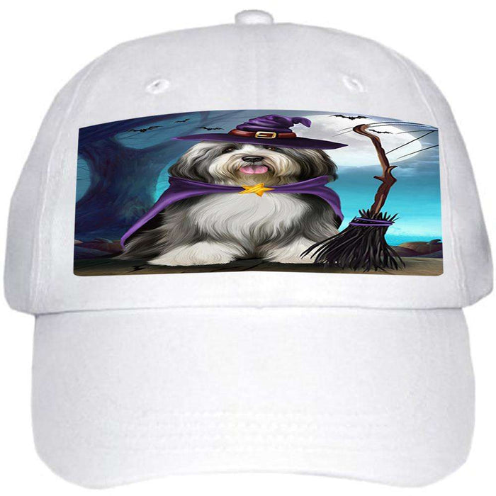 Happy Halloween Trick or Treat Tibetan Terrier Dog Witch Ball Hat Cap HAT61443